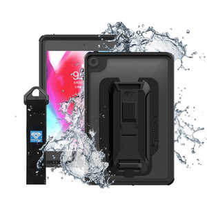 ARMORX iPad mini(第5世代)用 IP68 Waterproof Case with Hand Strap ブラック MXSIPADM5
