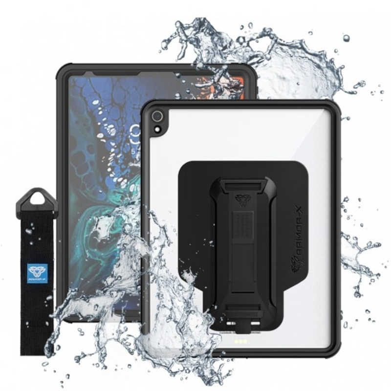 ARMORX ARMORX 12.9インチ iPad Pro(第3世代)用 Waterproof Protective Case With New Adaptor And Hand Strap ブラック MXSA11S MXSA11S