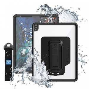 ARMORX 12.9インチ iPad Pro(第3世代)用 Waterproof Protective Case With New Adaptor And Hand Strap ブラック MXSA11S