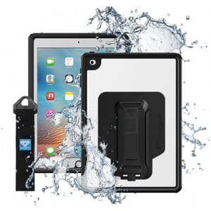 FOX iPad(第6世代)用 IP68 Waterproof Case with Hand Strap ブラック MXSA7SBK