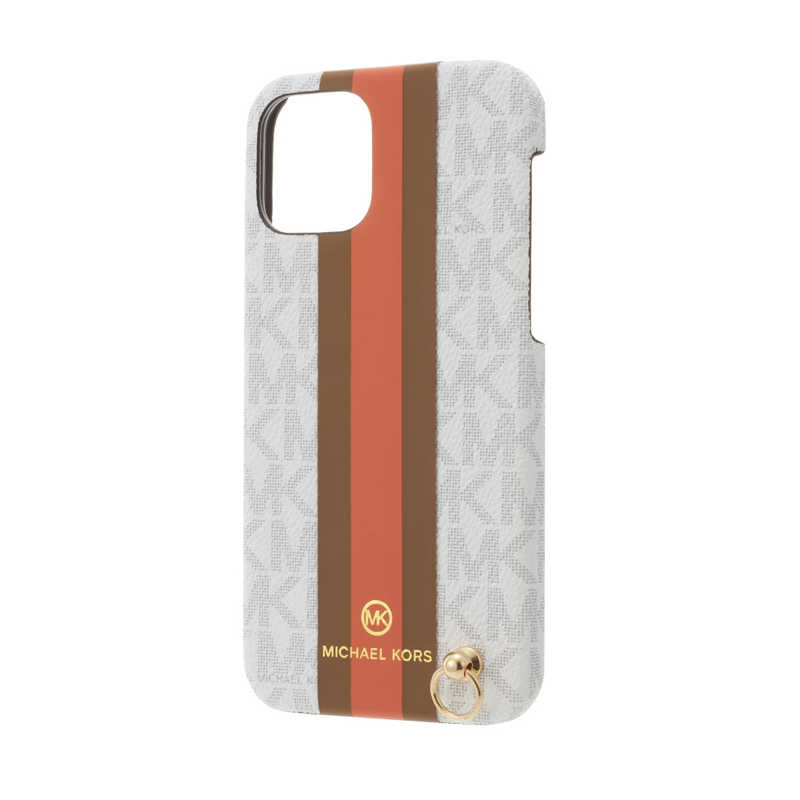 マイケルコース マイケルコース Slim Wrap Case Stripe with Hand Strap - Magsafe for iPhone 12/12 Pro [ Bright White ] ブライトホワイト MKPHBGWWPIP2061 MKPHBGWWPIP2061