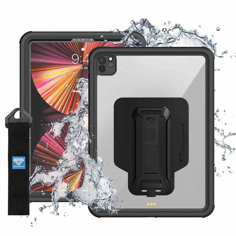 ARMORX ARMORX ARMORX IP68 Waterproof Case with Hand Strap for 11inch iPad Pro ( 3rd2nd ) ［ Black ］ MXSA15S MXSA15S