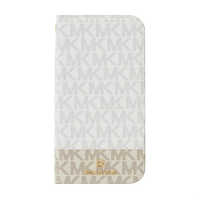 マイケルコース Case 2-Tone Signature with Tassel Charm for iPhone