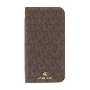 マイケルコース Case Edge Corting with Tassel Charm for iPhone 2021(6.1inch 3レンズ) [ Brown/Black ] MKECBBLFLIP2162