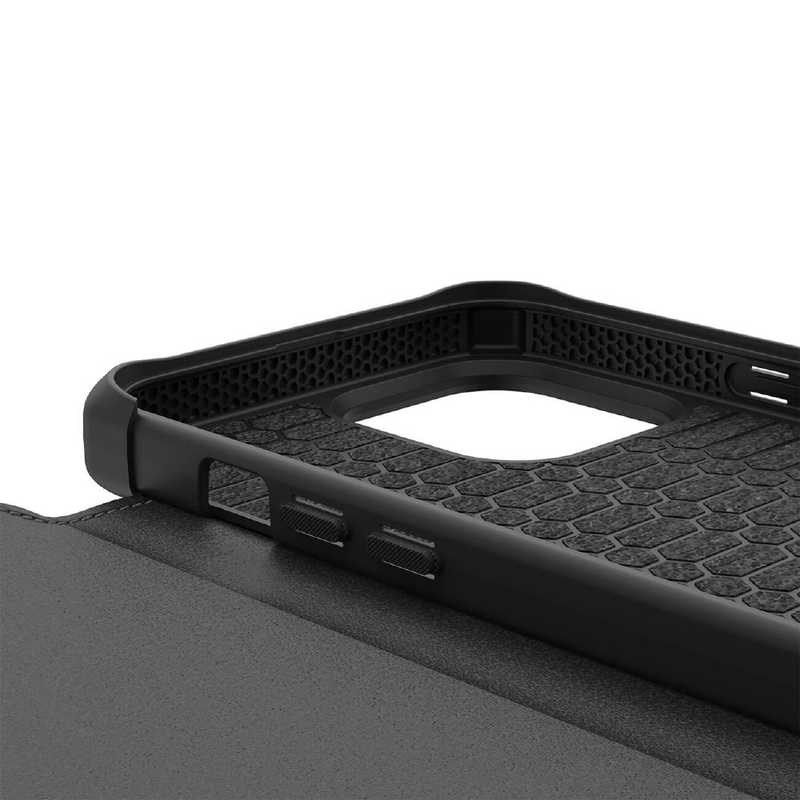 ITSKINS ITSKINS HybridLeather for 2021 iPhone 6.1-inch Pro [ Black with real leather ] AP2XHYBRFBKRL AP2XHYBRFBKRL