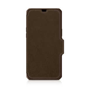 ITSKINS HybridLeather for iPhone 12s Pro Max/iPhone 12 Pro Max [ Brown with real leather ] AP2MHYBRFBNRL