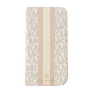 ޥ륳 Folio Case Stripe with Tassel Charm for iPhone 13 Vanilla MKSTVNLFLIP2161