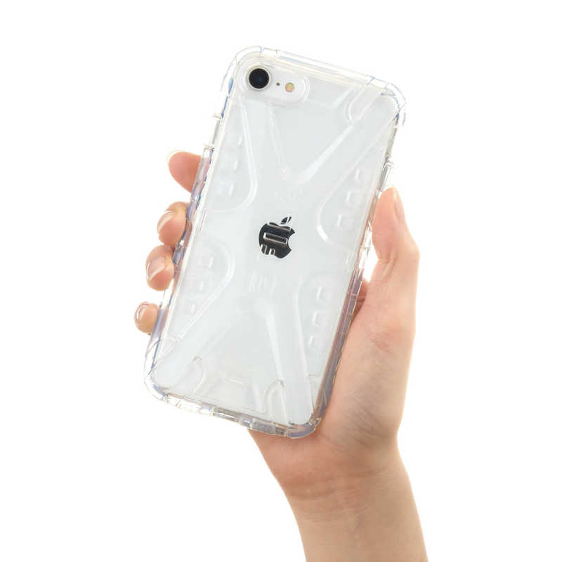 FILA FILA Sports Shell Case Clear for iPhone SE (第3世代)/iPhone SE (第2世代) [ Clear ] FLSDCLRSPIPSE20 FLSDCLRSPIPSE20