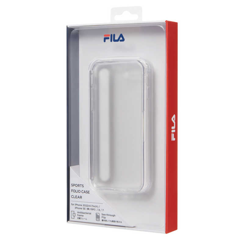 FILA FILA Sport Folio Case Clear for iPhone SE (第3世代)/iPhone SE (第2世代) [ Clear ] FLSDCLRSFIPSE20 FLSDCLRSFIPSE20