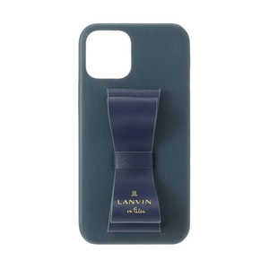 Х Slim Wrap Case Stand &Ring Ribbon 2-Tone for iPhone 13 [ Navy/Vintage Blue ] LANVIN en Bleu LBR2NVVWPIP2161