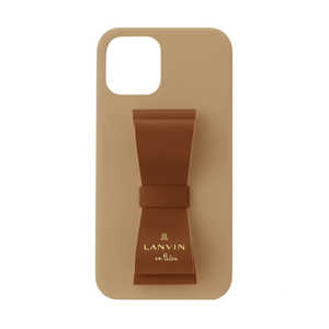 ランバン Slim Wrap Case Stand & Ring Ribbon 2-Tone for iPhone 13 [ Retro Red/Terracotta ] LANVIN en Bleu LBR2RRTWPIP2161