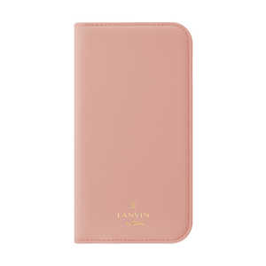 ランバン Folio Case Stand & Ring Ribbon 2-Tone for iPhone 13 [ Baby Pink/Vivid Pink ] LANVIN en Bleu LBR2BPVFLIP2161