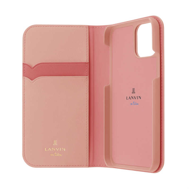 ランバン ランバン Folio Case Stand & Ring Ribbon 2-Tone for iPhone 13 Pro Max [ Baby Pink/Vivid Pink ] LANVIN en Bleu LBR2BPVFLIP2167 LBR2BPVFLIP2167
