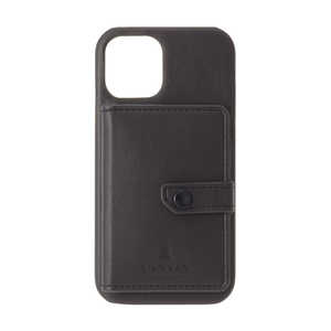 Х Shell Case Pocket for iPhone 13 [ Black ] LANVIN COLLECTION LCPTBLKSCIP2161