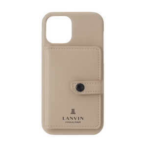 ランバン Shell Case Pocket for iPhone 13 [ Gray ] LANVIN COLLECTION LCPTGRYSCIP2161