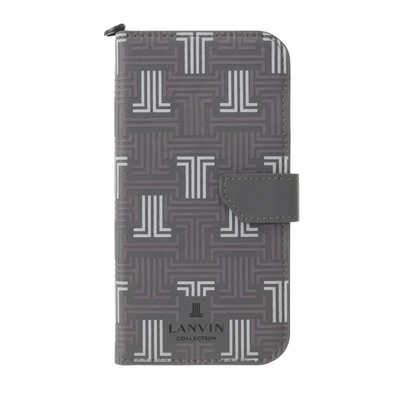 ランバン Folio Case Signature with Neck Strap for iPhone 13 mini 