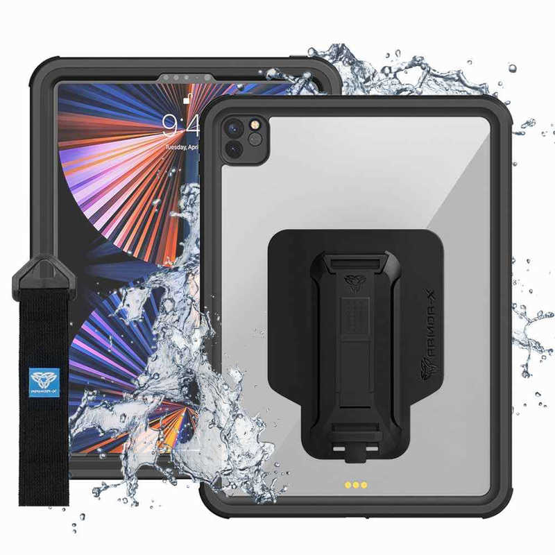ARMORX ARMORX 12.9インチ iPad Pro(第6/5世代)用 IP68 Waterproof Case with Hand Strap ブラック MXSA17S MXSA17S