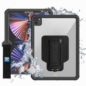 ARMORX 12.9インチ iPad Pro(第6/5世代)用 IP68 Waterproof Case with Hand Strap ブラック MXSA17S