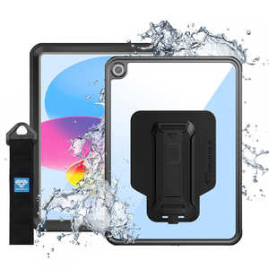 ARMORX ARMOR-X - IP68 Waterproof Case with Hand Strap for iPad ( 10th ) [ Black ] ARMOR-X アーマーエックス MXSiPadN5