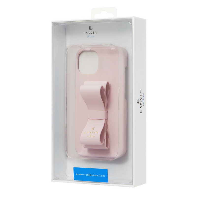 ランバン ランバン iPhone 14 Slim Wrap Case Stand & Ring Ribbon SakuraPink LBSPKSRIP2261 LBSPKSRIP2261