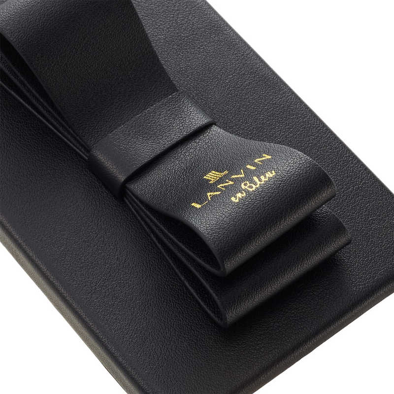 ランバン ランバン Slim Wrap Case Stand & Ring Ribbon for iPhone 14 6.1inch 2眼 [ Black ] LANVIN en Bleu LBBLKSRIP2261 LBBLKSRIP2261