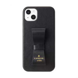Х Slim Wrap Case Stand &Ring Ribbon for iPhone 14 Plus 2 [ Black ] LANVIN en Bleu LBBLKSRIP2261M