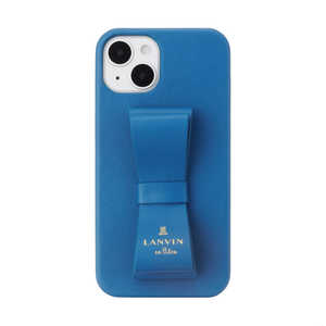 ランバン Slim Wrap Case Stand & Ring Ribbon for iPhone 14 6.1inch 2眼 [ Navy ] LANVIN en Bleu LBNVYSRIP2261