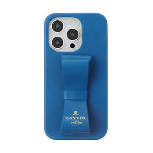 ランバン Slim Wrap Case Stand & Ring Ribbon for iPhone 14 Pro 3眼 [ Navy ] LANVIN en Bleu LBNVYSRIP2261P