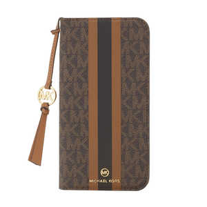 }CPR[X Folio Case Stripe With Tassel Charm for MagSafe for iPhone 14 Pro Max [ Brown ] MKSTTCBRWFLIP2267