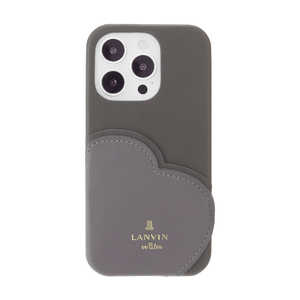 ランバン Lanvin en Bleu - Slim Wrap Heart Pocket for iPhone 14 Pro ［ Black ］ LANVIN en Bleu ランバン オン ブルー LBBLKPWIP2261P