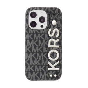 マイケルコース MICHAEL KORS - Slim Wrap Case Stand ＆ Ring for iPhone 14 Pro ［ Black ］ MKBLKWPIP2261P