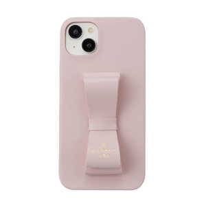 ランバン Slim Wrap Case Stand ＆ Ring Ribbon iPhone 15 Plus LANVIN en Bleu Sakura Pink LBSPKSRIP2367