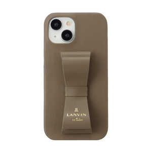 ランバン Slim Wrap Case Stand & Ring Ribbon iPhone 15 LANVIN en Bleu Greige LBGRISRIP2361 ランバン Slim Wrap Case Stand & Ring Ribbon iPhone 15 LANVIN en Bleu Greige LBGRISRIP2361