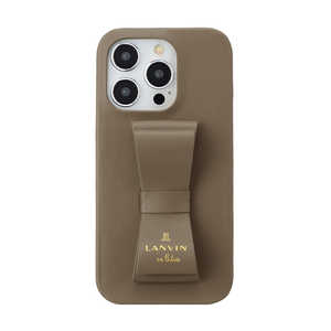 ランバン Slim Wrap Case Stand & Ring Ribbon iPhone 15 Pro LANVIN en Bleu Greige LBGRISRIP2361P ランバン Slim Wrap Case Stand & Ring Ribbon iPhone 15 Pro LANVIN en Bleu Greige LBGRISRIP2361P