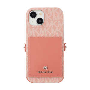 マイケルコース Wrap Case Pocket with Strap iPhone 15 MICHAEL KORS Pink MKWSPNKPWIP2361