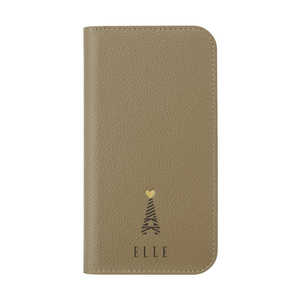ELLE Folio Case for iPhone 15 Greige ELGRIFLIP2361 ELLE Folio Case for iPhone 15 Greige ELGRIFLIP2361