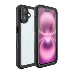 ARMORX ARMOR-X - IP68 Waterproof Case with Hand Strap for iPhone 16  Black  MX-IPH-16