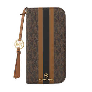 }CPR[X MICHAEL KORS - Folio Case Stripe with Tassel Charm for Magsafe for iPhone 17 Pro MAX m Brown n MKSTTCBRWFLIP2569