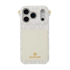 }CPR[X MICHAEL KORS - Wrap Case Pocket with Strap for iPhone 17 Pro m Vanilla n MICHAEL KORS MKWSVNLPWIP2563P