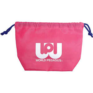 エスシー ワッペ 巾着ポーチ ピンク WP7801