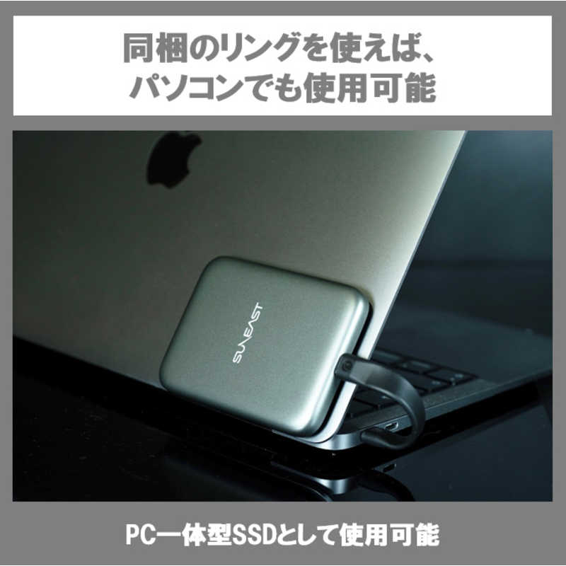 SUNEAST SUNEAST ポータブルSSD-USB3.2Gen2x2対応-書込2000MB/s読込1800MB/2TB ［ポータブル型］ SE-PS0002T2LP1F SE-PS0002T2LP1F