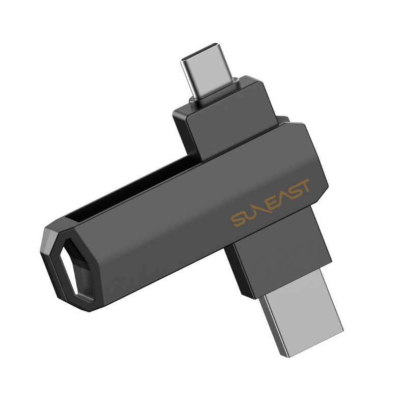 SUNEAST SUNEAST 外付けSSD スティック型 Revolve R10 シリーズ 1TB USB 3.2(Gen 2)USB Type C/USB-A両対応 回転式カバー  ［ポータブル型］ SE-PS0001T2LO1BF SE-PS0001T2LO1BF