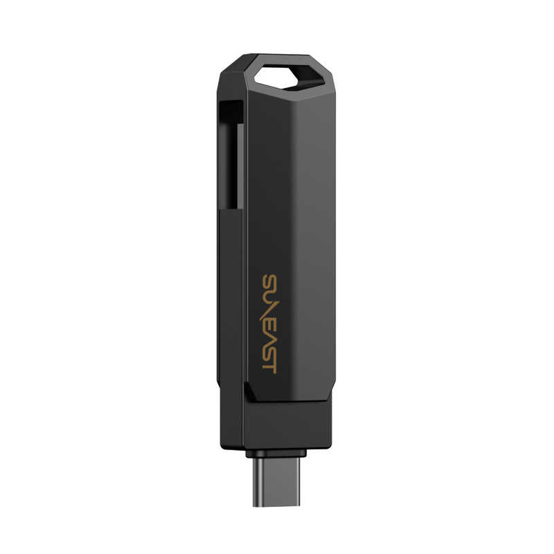 SUNEAST SUNEAST 外付けSSD スティック型 Revolve R10 シリーズ 1TB USB 3.2(Gen 2)USB Type C/USB-A両対応 回転式カバー  ［ポータブル型］ SE-PS0001T2LO1BF SE-PS0001T2LO1BF