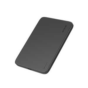 SUNEAST 半固体モバイルバッテリー 半固体電池採用 5000mAh 超薄型7.2mm Qi2対応 マグネット式 最大15Wワイヤレス充電 ［1ポート］ ブラック SE-PB050BC003BKF
