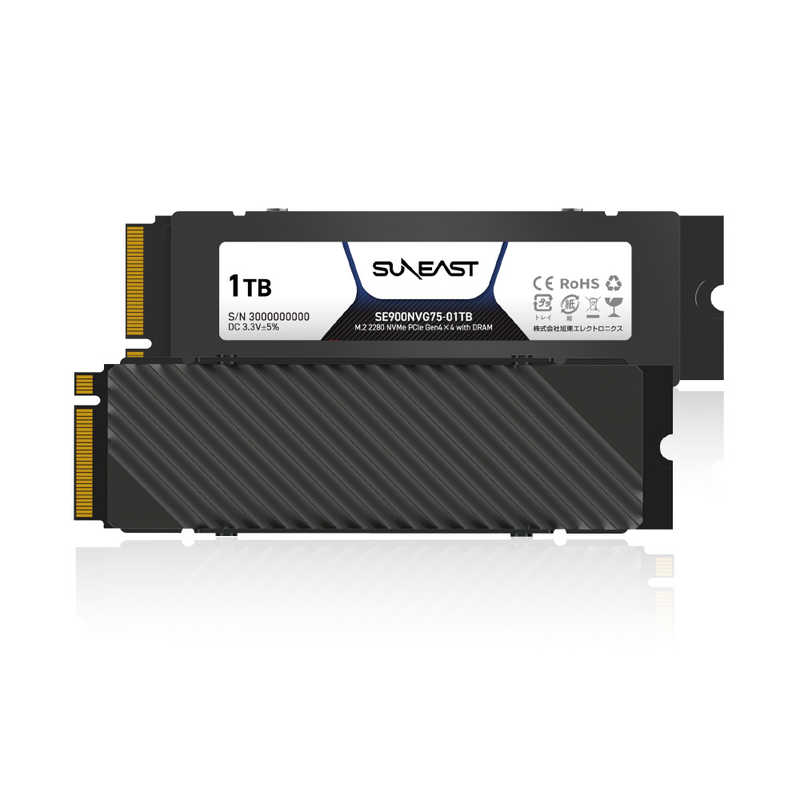 SUNEAST SUNEAST 内蔵SSD M2 2280　NVMe 3D TLC SE900NVG75-01TB SE900NVG75-01TB