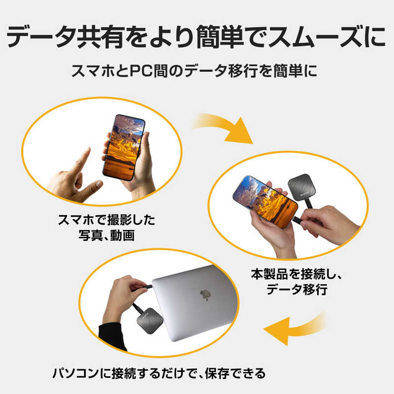 SUNEAST SUNEAST 【アウトレット】portableSSD 4TB Eclipse E40 シリーズ USB4 Gen 3×2(40Gbps) ［ポータブル型］ SE-PS004T2LEL1BF SE-PS004T2LEL1BF