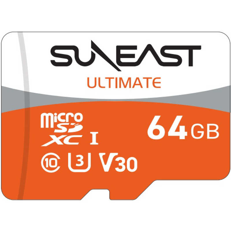 SUNEAST SUNEAST microSDXC カード ULTIMATE Orange Series  SUNEAST ULTIMATE (64GB) SE-MSDU1064E095 SE-MSDU1064E095