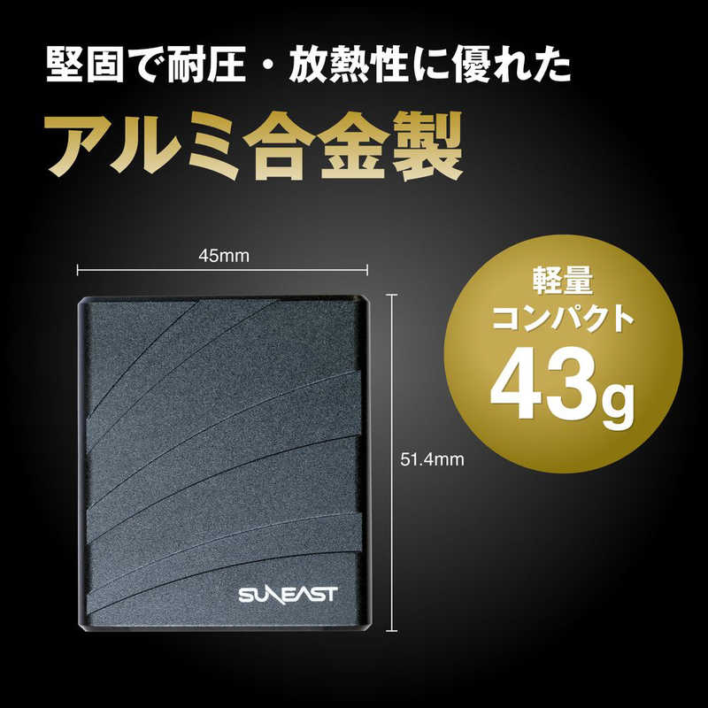 SUNEAST SUNEAST カードリーダー USB-C USB3.2 Type-C 2-in-1 SUNEAST ULTIMATE PRO(アルティメイトプロ) SE-RWMASDU2H3D2 SE-RWMASDU2H3D2