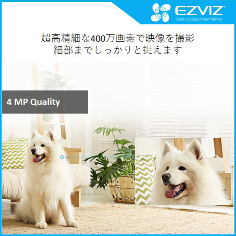 EZVIZ EZVIZ 屋内用見守り防犯カメラ パンチルトタイプ CSC6 CSC6