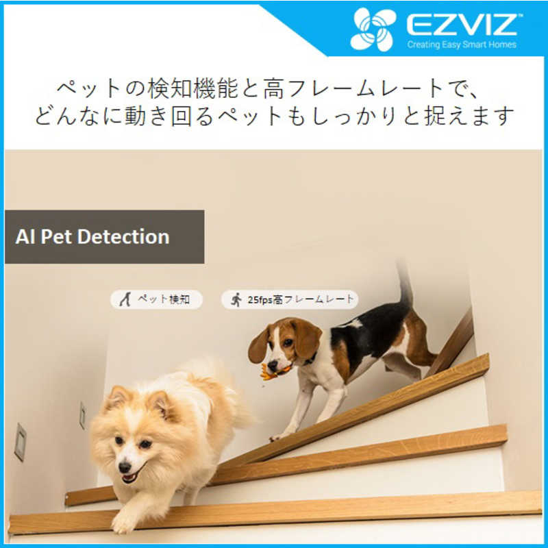 EZVIZ EZVIZ 屋内用見守り防犯カメラ パンチルトタイプ CSC6 CSC6